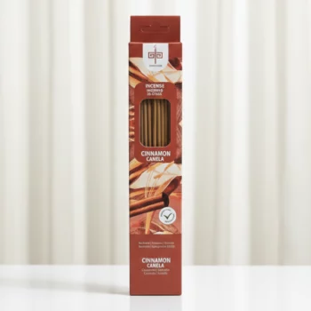 Présentoir de 6 Boîtes de 20 Encens (0,38€ la Boite de 20 ) : Sticks d'encens GARANTI SANS BENZÈNE - "Cannelle"
