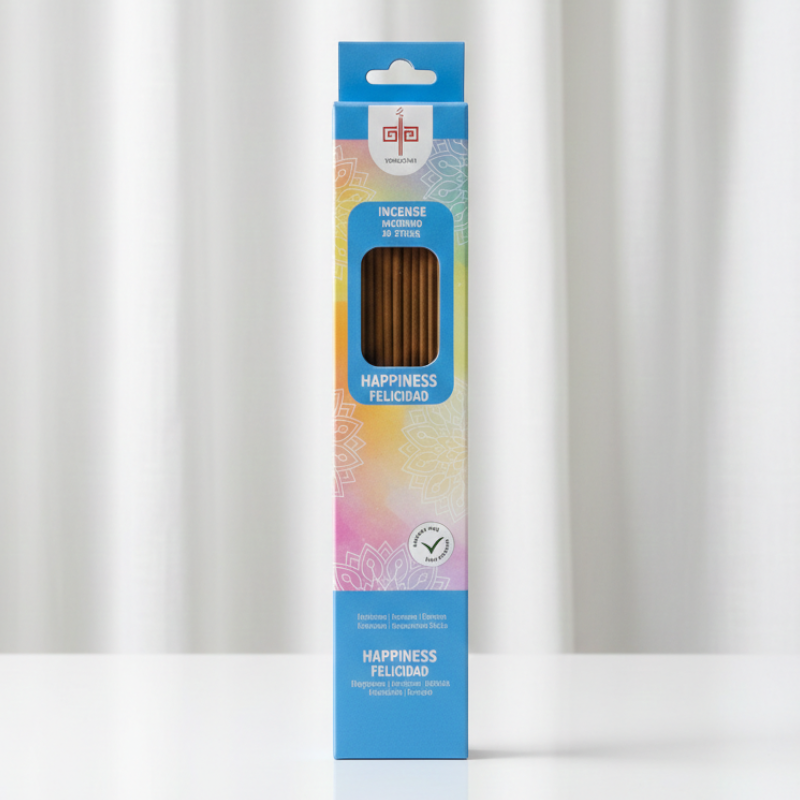 grossiste encens en ligne (2) Présentoir de 6 Boîtes de 20 Encens (0,38€ la Boite de 20 ) : Sticks d'encens GARANTI SANS BENZÈNE - "bien-être et de joie" – Image 1