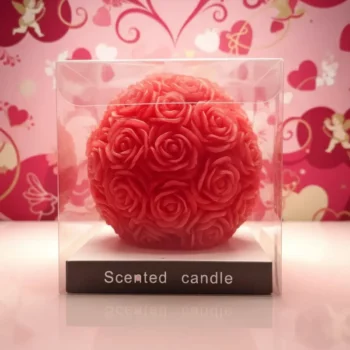 Bougie Parfumée "Sphère de Roses" – Collection Prestige – Image 2