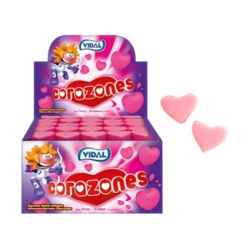 Guimauves cœur avec - Couverture saveur de fraise croustillante (Boîte 855g – 75 Bonbons) - Origine Espagne – Image 5