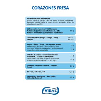 Guimauves cœur avec - Couverture saveur de fraise croustillante (Boîte 855g – 75 Bonbons) - Origine Espagne – Image 3