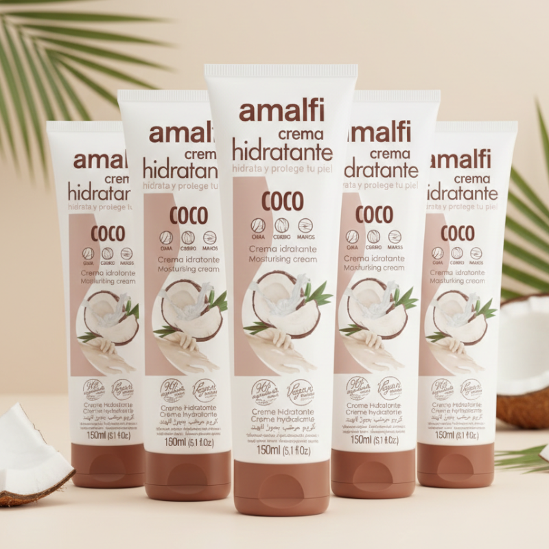 Lot de 6 (0.99€ Pièce) Crème Hydratante "Coco" - Amalfi (150ml)