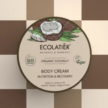 Crème Corps Nutrition & Récupération Noix de Coco Bio – ECOLATIER (250 ml) – Image 2
