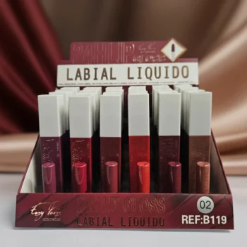 Présentoir de 24 (1,50€ Pièce) Lip Gloss 24H "Labial Liquido" – Easy Paris – Image 2