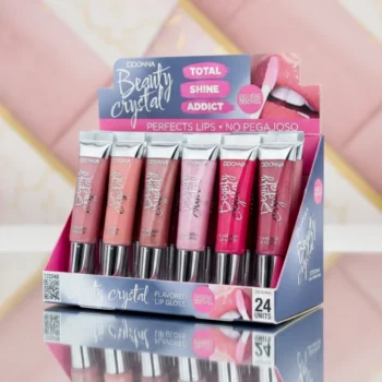 Présentoir de 24 (1€ Pièce) Lip Gloss Beauty Crystal (Modèle B) – D'DONNA – Image 2