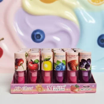 Présentoir de 24 (0,75€ Pièce) Lip Gloss Fruits Market – MAGIC YOUR LIFE – Image 2