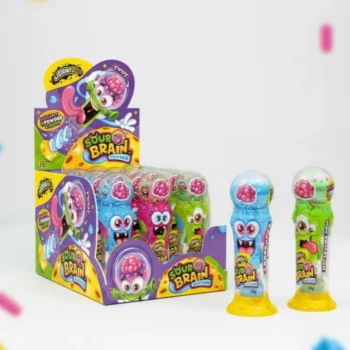 Boîte de 12 unités (1,50€ Pièce) Lollipop & Sour Brain Powder "Env 13cm" – JOHNY BEE