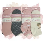 Lot de 12 Paires (0,40€ Pièce) : Chaussettes Femme Courte - 95% coton
