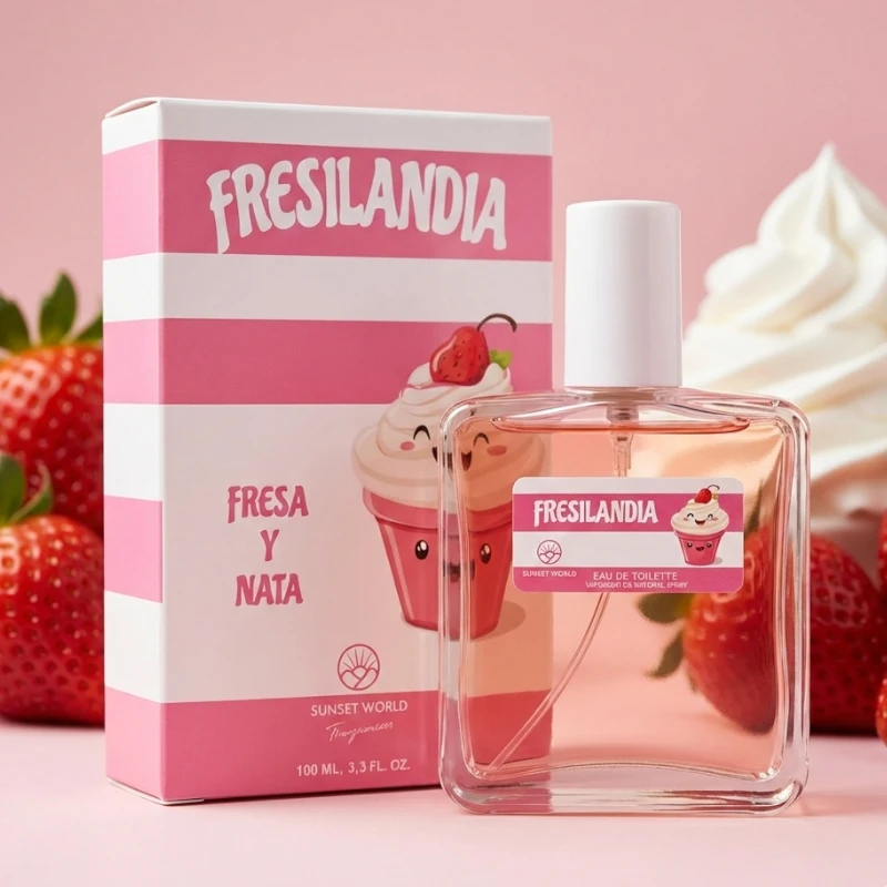 grossiste eau de toilette fraise chantilly Eau de Toilette "Fraise Chantilly" – SUNSET WORLD (100 ml) – Image 1