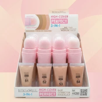 Présentoir de 16 (2,30€ unité) : 3-en-1 High-Cover Perfect de Leticia Well