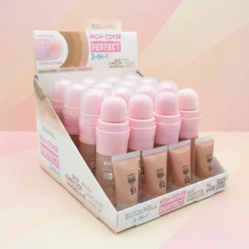 Présentoir de 16 (2,30€ unité) : 3-en-1 High-Cover Perfect de Leticia Well – Image 3