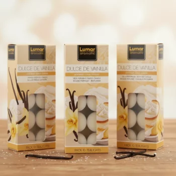 Lot de 10 (1,10€ Le Blister de 10 Bougie) Paquets de 10 Bougies "100 Pièces" - Glace Vanille