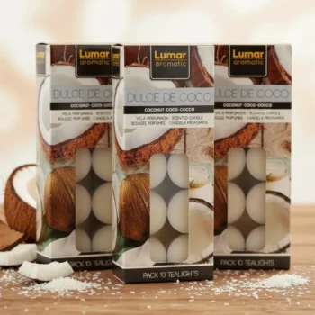 Lot de 10 (1,10€ Le Blister de 10 Bougie) Paquets de 10 Bougies "100 Pièces" - Douceur Coco