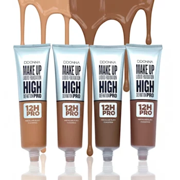 Mélange de 4 Couleurs (1€ Pièce) – Fond de Teint Liquide High Definition Pro "Foncé" – DDONNA (50ml) – Image 3