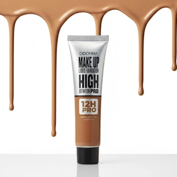 Mélange de 4 Couleurs (1€ Pièce) – Fond de Teint Liquide High Definition Pro "Foncé" – DDONNA (50ml) – Image 2