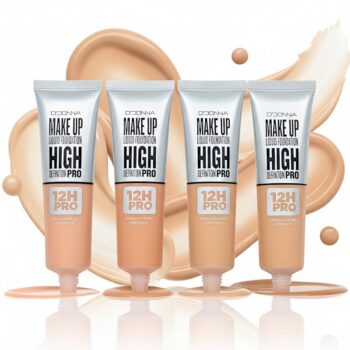 Mélange de 4 Couleurs (1€ Pièce) – Fond de Teint Liquide High Definition Pro "Clair" – DDONNA (50ml)