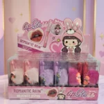 Présentoir de 24 (soit 1,75€ l'unité) : Gloss Porte-clés "Peluche" Romantic Rain – Écrin de Douceur