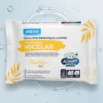 Paquet de 15 Lingettes Démaquillantes BREVIA – Tonique Eau Micellaire (Natur Face)