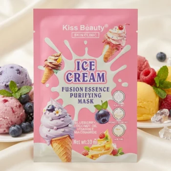 Lot de 6 (0,75€ Pièce) 🍫 Masque Visage "ICE CREAM" – Kiss Beauty (Skin Clinic) – Image 2