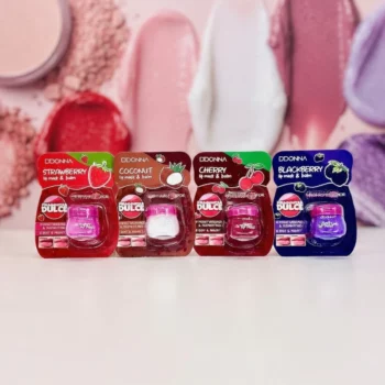 Pack de 24 (soit 0,95€ l'unité) 🍓 Duo Masque & Baume à Lèvres aux Fruits - D'Donna – Image 2