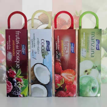 Lot de 24 (Soit 0,97€ unité) : Désodorisant à suspendre - Parfums Fruités