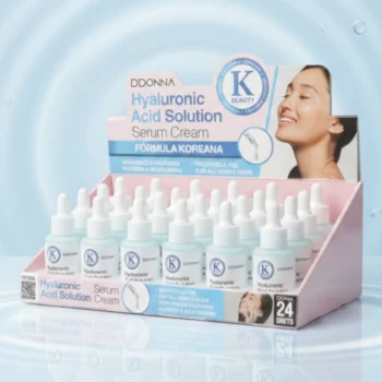 Lot de 24 (1,60€ Pièce) Sérum Crème Hyaluronic Acid Solution 30ml – D'DONNA (Formule Coréenne)