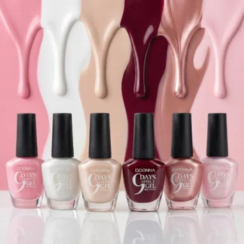Lot de 6 (0,80€ Pièce) Vernis à Ongles "Effet Gel" 6 Couleurs – DDONNA (Tenue 9 Jours)