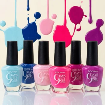 Présentoir de 24 (0,70€ pièce) : Vernis à Ongles – Effet Gel 9 Jours – D'Donna