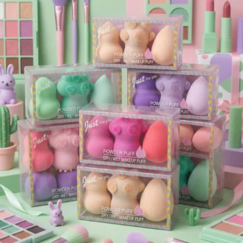 Lot de 12 Boîtes (1,60€ la boîte de 3) Eponge blender de maquillage "Collection Créative" – Image 2
