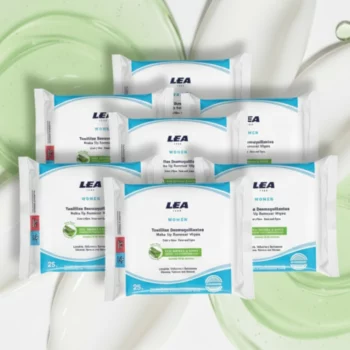 Paquet de 25 Lingettes Démaquillantes LEA – Visage et Yeux (Aloe Vera) – Image 2