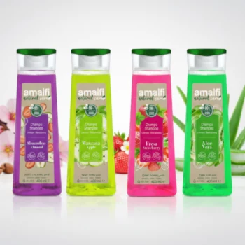 Lot de 4 (1,30€ pièce) : Mélange Mixte de Shampoings "Soin Complet" - Amalfi (400ml x4)