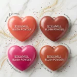 Lot de 4 (1,25€ pièce) : Blush Powder Matte "Cœur" par LETICIA WELL – Un Teint Frais et Velouté