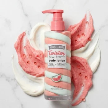 Présentoir de 12 (2,72€ Pièce) Lotion Corporelle PASTÈQUE TWISTER – The Fruit Company (200g) – Image 2