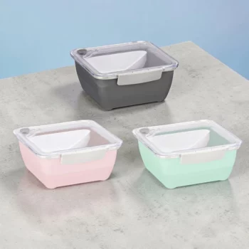Lunch Box Rose à Compartiments "Duo Fraîcheur" – 1,85 L au total – Image 3