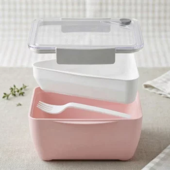Lunch Box Rose à Compartiments "Duo Fraîcheur" – 1,85 L au total