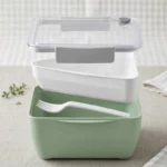 Lunch Box Verte à Compartiments "Duo Fraîcheur" – 1,85 L au total