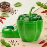 Boîte Verte de Conservation pour Poivron – Protection & Fraîcheur (Sans BPA)