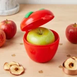 Boîte Rouge de Conservation pour Pomme – Le Compagnon Nomade (Sans BPA)