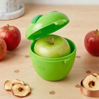 Boîte Verte de Conservation pour Pomme – Le Compagnon Nomade (Sans BPA)
