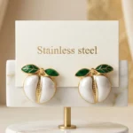 ✨ Élégance Durable : Boucles d'Oreilles en Acier Inoxydable – Collection Nature