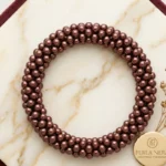📿 Bracelet Marron Nacré "Éclat de Perles" – Collection Couleurs & Lumière
