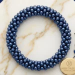 📿 Bracelet Bleu Nacré "Éclat de Perles" – Collection Couleurs & Lumière