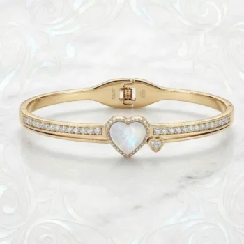 ❤️Lot de 3 (3,30€ Pièces) Bracelets Rigide "Coeur" en Acier Inoxydable – Collection Premium Haute Finition❤ – Image 7