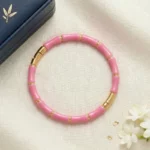 Bracelet Jonc "Bambou" Rose & Doré – L'Élégance Naturelle en Acier Inoxydable