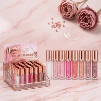 Présentoir de 48 (1,35€ Pièce) Gloss à Lèvres "Éclat Crystal" – Easy Paris – Image 2