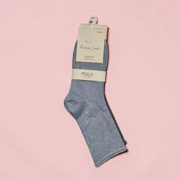 Lot de 12 Paires (1,40€ Pièce) : Paires de Socquettes Scintillantes Sans Coutures- "Lurex & Confort" – Image 2