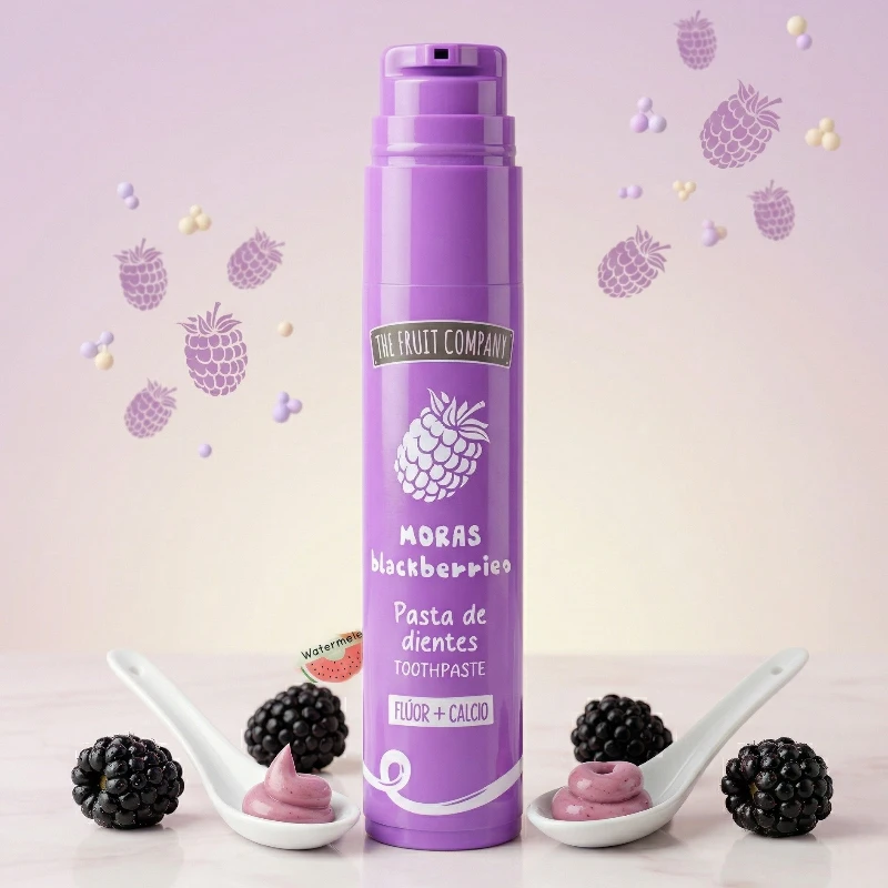 fournisseur de pate dentaire the fruit company Dentifrice Fluor & Calcium Parfum MÛRES - THE FRUIT COMPANY – Image 1