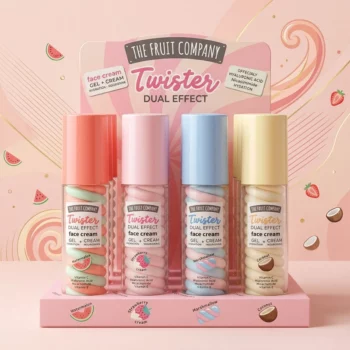 Présentoir de 20 (3,50€ Pièce) - Crème Visage "Twister Dual Effect" 50gr– The Fruit Company