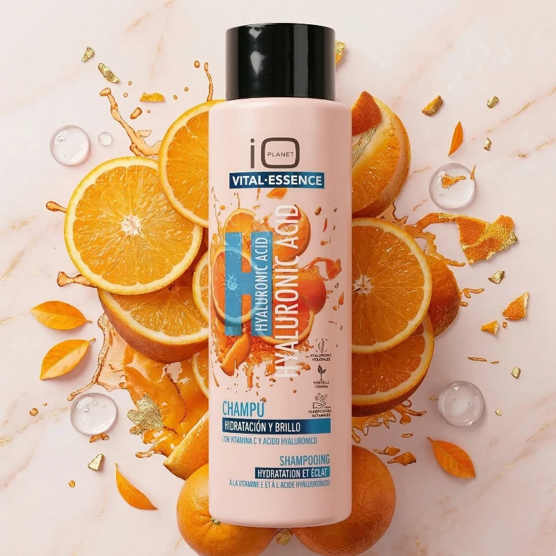 fournisseur de shampoing vital essence hyaluronique Shampoing Vital Essence – Hydratation Intense Vitamine C & Acide Hyaluronique – Image 1