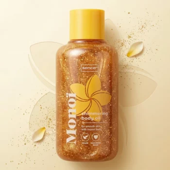 Lot de 3 Huile corporelle Scintillante MONOÏ 100ml - Sence Beauty – Image 2